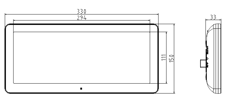 12.3’inch Control Panel KP1201